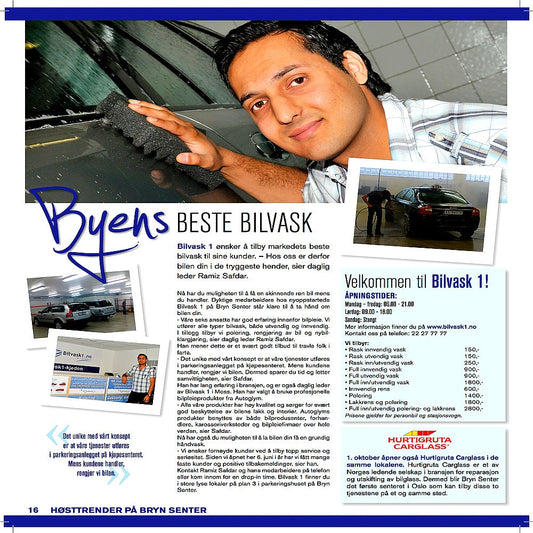 Profesjonell Bilvask På Bryn Senter